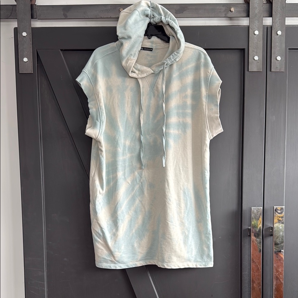 Tie-Dye Sleeveless Hoodie | Casual Dress | Sleepwear Lounge Hoodie Dress